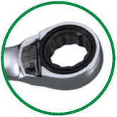 Hans 16651MB Combination Ratchet Box Wrench Set with Adaptors (8-19mm) - KHM Megatools Corp.